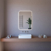 Specchio reversibile 70x80 illuminazione perimetrale LED e spessore 4 mm