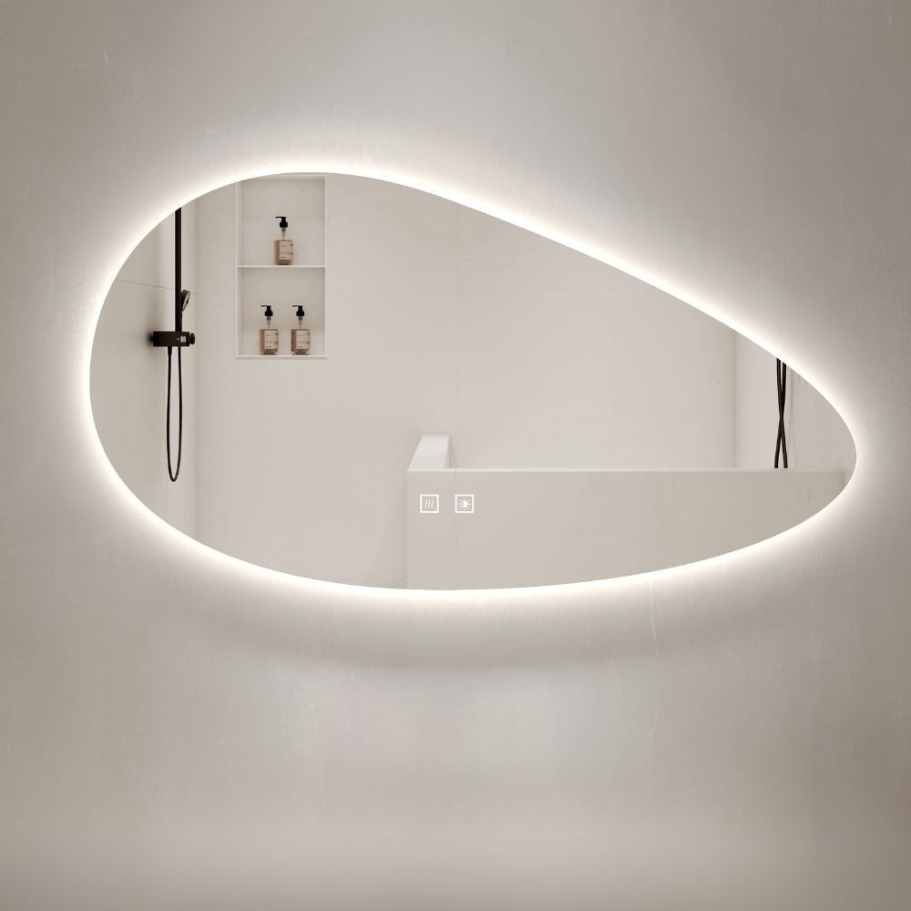 Specchio smart forma irregolare anti-appannamento YJ-1024 diametro 90x60