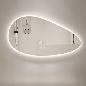 Specchio smart forma irregolare anti-appannamento YJ-1024 diametro 90x60