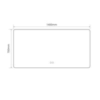 Specchio smart rettangolare YJ-70140A con retroilluminazione 140x70