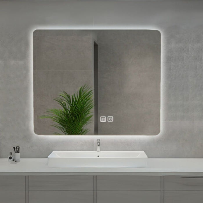 Specchio smart rettangolare YJ-7090A con retroilluminazione 90x70