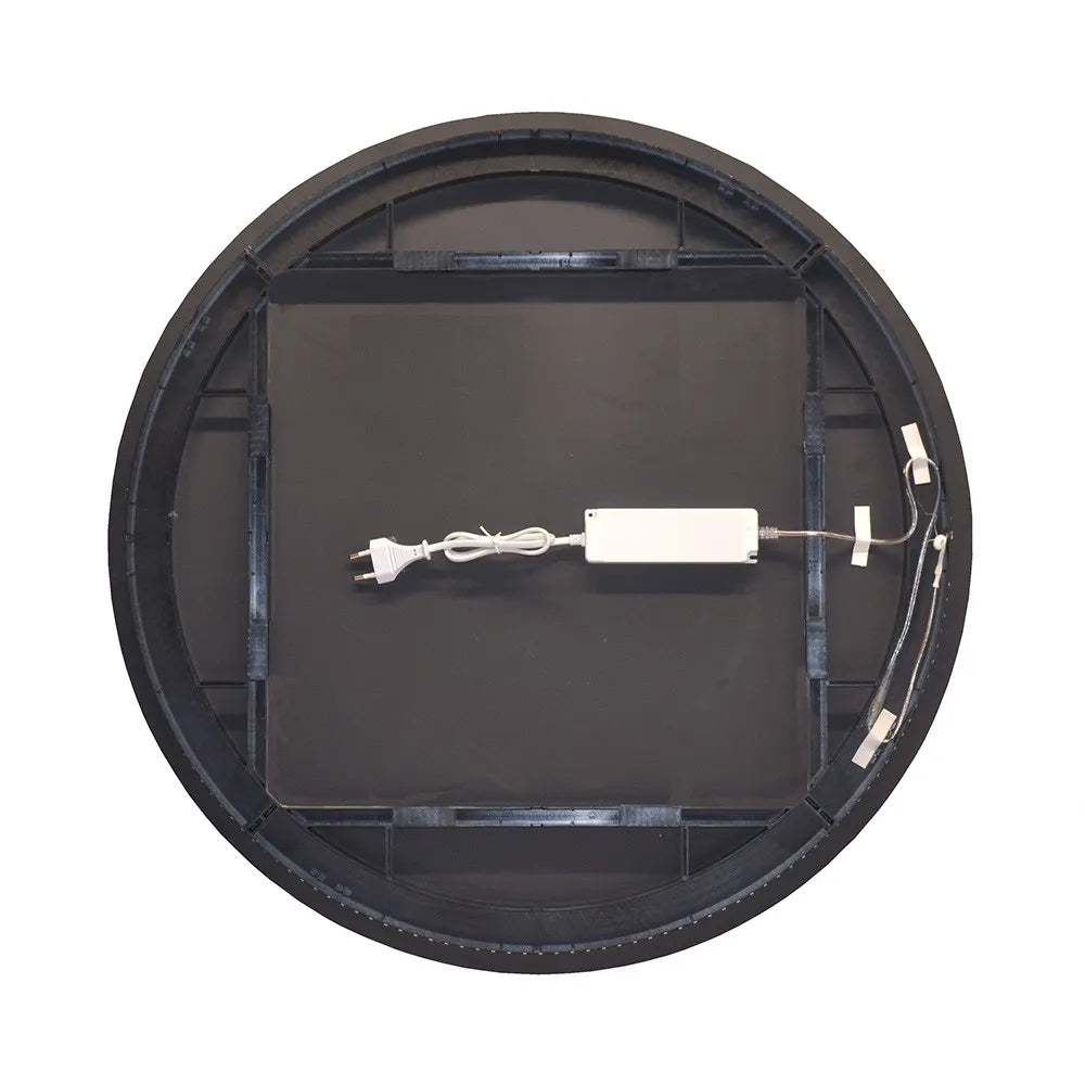 Specchio tondo 75 cm a filo lucido con illuminazione perimetrale a LED