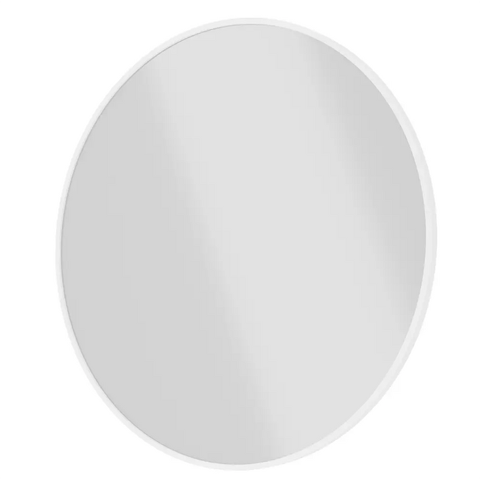 Specchio tondo Ã˜ 100 cm con cornice bianco opaco