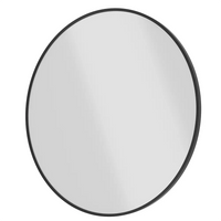 Specchio tondo Ã˜ 80 cm con cornice nero opaco
