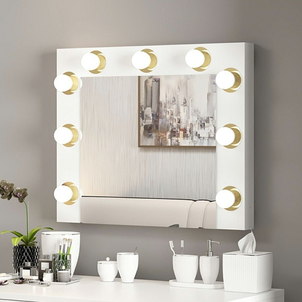 Specchio Trucco Armin con Luci LED 72x7x60H – L'eleganza e la funzionalità per il tuo angolo beauty