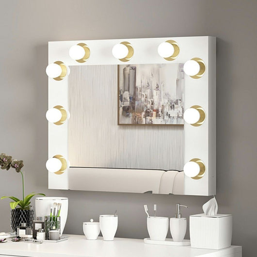 Specchio Trucco Armin con Luci LED 72x7x60H – L'eleganza e la funzionalità per il tuo angolo beauty
