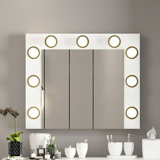 Specchio Trucco Armin con Luci LED 72x7x60H – L'eleganza e la funzionalità per il tuo angolo beauty