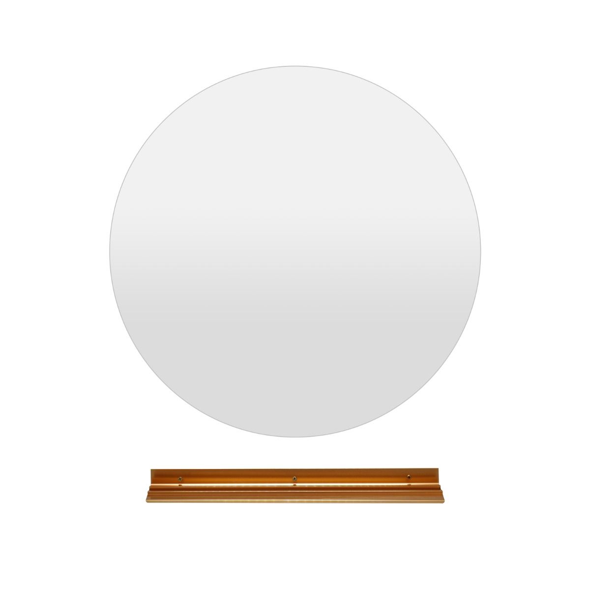 Specchio LED da bagno 60cm con luce a 3 colori e luminosit¨¤ regolabile funzioni di autosbrinante, Specchio da trucco-Specchi da parete