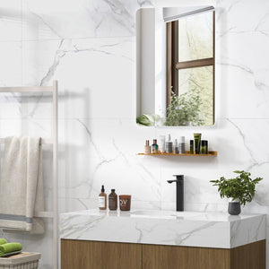 Specchio LED da bagno 70x50cm con luminosit¨¤ regolabile e 3 colori funzioni di autosbrinante, Specchio da trucco-Specchi da parete