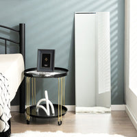 Specchio rettangolare da parete con bordo smussato , Specchio senza cornice di grandi dimensioni 110x38cm-Specchi da parete