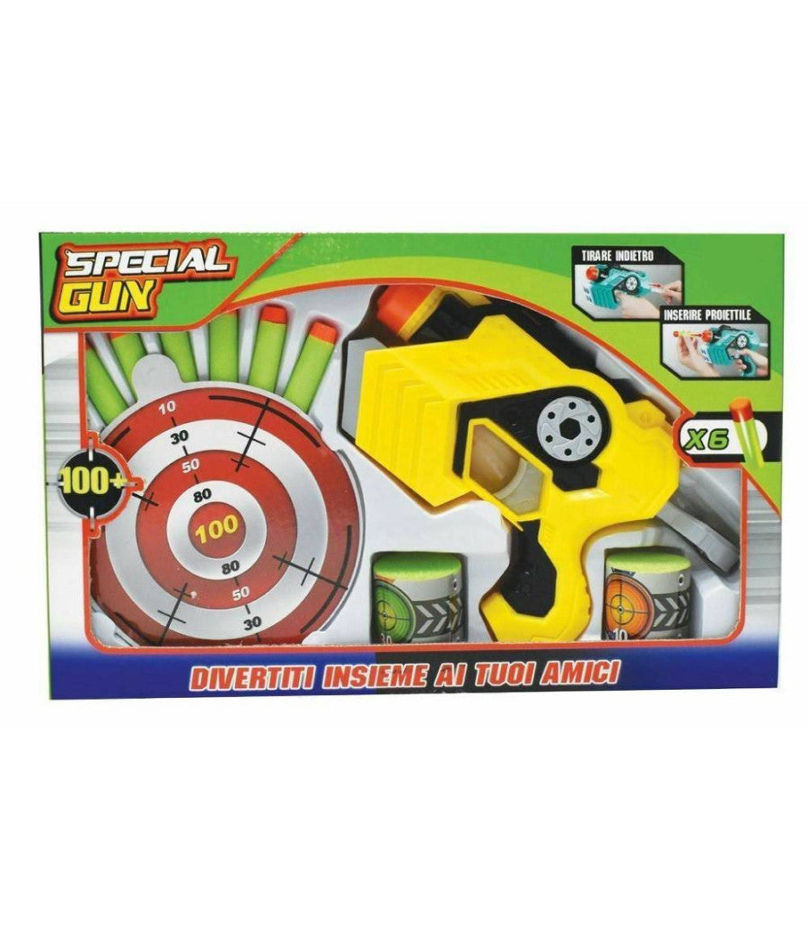 Special Gun Pistola Con 6 Dardi Bersaglio Giocattolo Gioco Bambini         