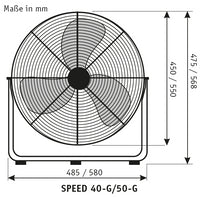 SPEED 40 G-CH, Ventilatore da Tavolo, CasaFan