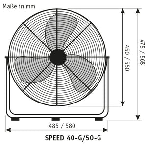 SPEED 40 G-CH, Ventilatore da Tavolo, CasaFan
