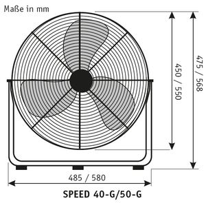 SPEED 50 G-CH, Ventilatore da Tavolo, CasaFan