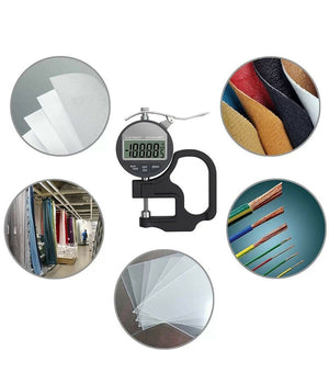 Spessimetro Micrometro Digitale Misuratore Di Spessore 0-12.7 Mm Con Impugnatura         