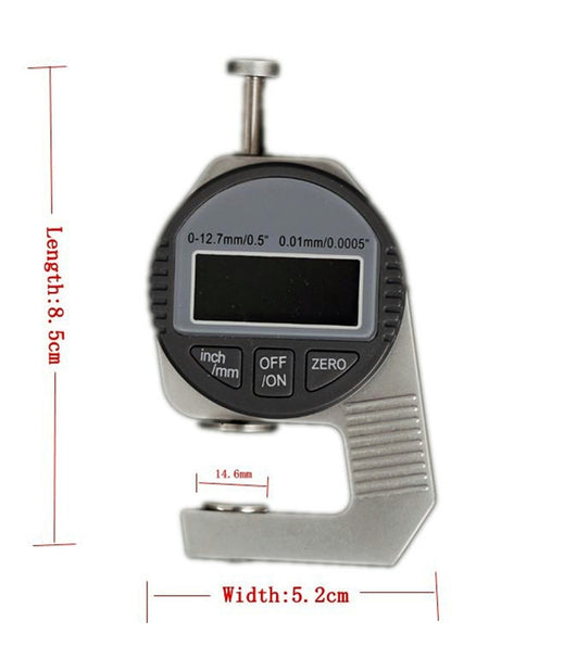 Spessimetro Micrometro Digitale Palmer Alta Precisione 0-12,7 Mm X 0,01 Mm         