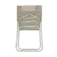 Trade Shop - Spiaggina Con Cuscino Testiera Crema Textilene 57x47x95cm Pieghevole Portatile 281034 -