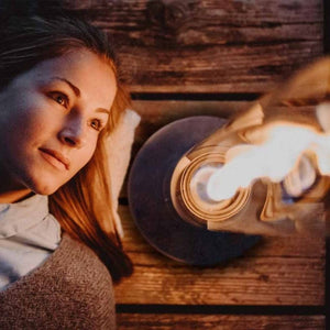 SPIN 90 Lampada da tavolo a Bioetanolo by Höfats - Colore Oro