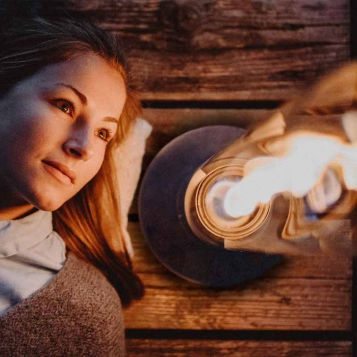 SPIN 90 Lampada da tavolo a Bioetanolo by Höfats - Colore Oro