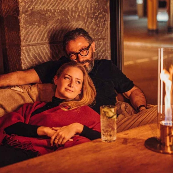 SPIN 90 Lampada da tavolo a Bioetanolo by Höfats - Colore Argento