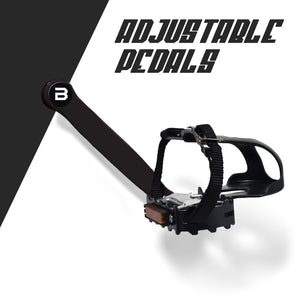 EDGE 1600 - Cyclette da corsa professionale con volano da 16 kg a resistenza magnetica, display LCD, software di monitoraggio e supporto tablet Cyclette da fitness Whirling bike Professional Running bike