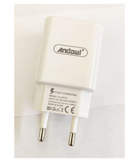 Spina Caricabatterie Usb Smartphone 2.1a Ricarica Veloce Per Presa Muro Q-cd013         