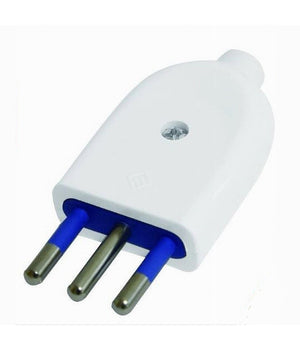 Spina S11 10a 2p+t Elettrica Piatta Salvaspazio Bianca Dritta 250v Max 1500w 83003         