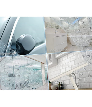 Spingiacqua Tergivetro Ruotabile Pulisci Specchio Porta Doccia Bagno Vetri 87626         