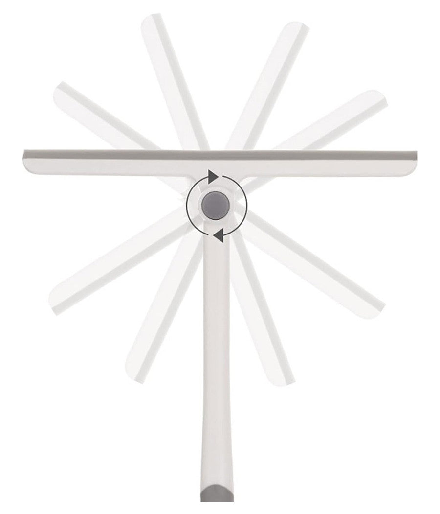 Spingiacqua Tergivetro Ruotabile Pulisci Specchio Porta Doccia Bagno Vetri 87626         