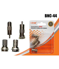 Spinotti Connettore Bnc A Vite In Metallo Rca Adattatore Cavo Coassiale Bnc-44         