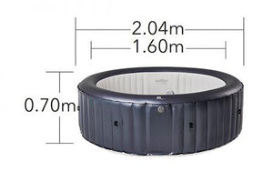 Tempo Style - Piscina Idromassaggio Circolare MSpa Splendida M-CA061 (6 Posti) | 204 cm diametro | 930 litri | 125 getti d'aria massaggianti | 6 Idrogetti | Copertura inclusa