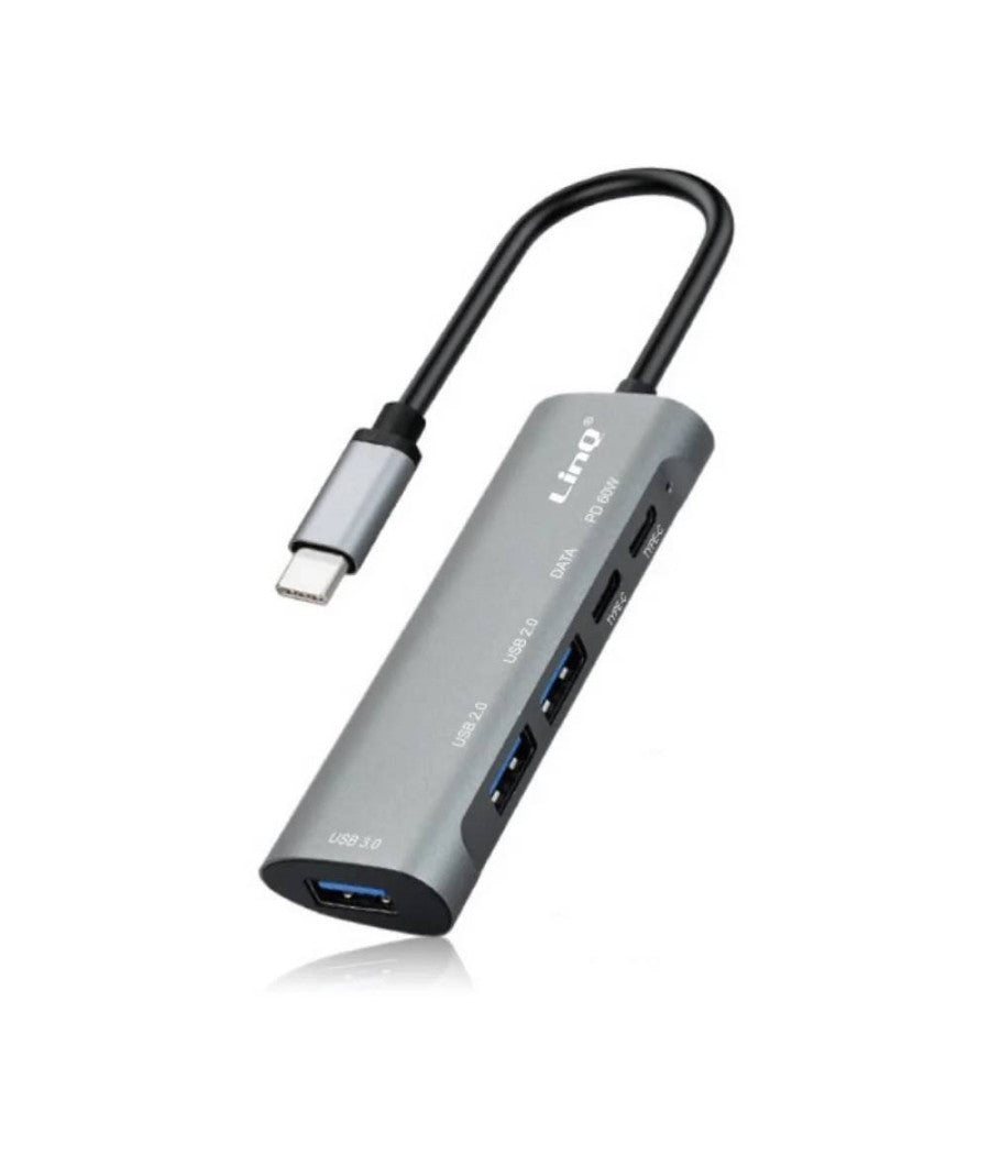 Splitter Hub Type-c Tpc3050 10 Gbps Ricarica Dati Rapida 5in1 Usb 3.0 2.0 Pd 60w         