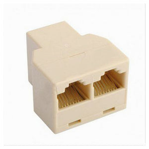 Splitter Lan Rete Sdoppiatore Rj45 1 A 2 Porte Connettore Ethernet Maxtech Sp-ad03         