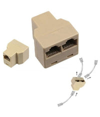 Splitter Lan Rete Sdoppiatore Rj45 1 A 2 Porte Connettore Ethernet Maxtech Sp-ad03         