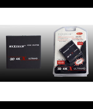 Splitter Sdoppiatore 2 Porte Usb Hdmi Full Hd 1080p Tv Ps3 Xbox 3d 4k Maxtech Dk-102         