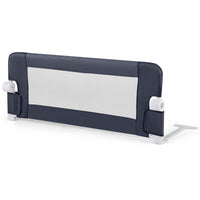 Sponda da letto pieghevole con copertura rimovibile e cinghia aggiuntiva a forma di Y-Barriera di sicurezza per bambini Grigio scuro