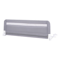 Sponda da letto pieghevole con copertura removibile e lavabile e cintura di sicurezza, Sponda da letto a ribalta per bambini Grigio-Barriere letto