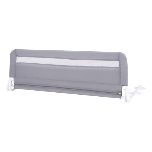 Sponda da letto pieghevole con copertura removibile e lavabile e cintura di sicurezza, Sponda da letto a ribalta per bambini Grigio-Barriere letto
