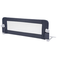 Sponda per il letto 120 cm pieghevole, Sbarra per culla convertibile per letto singolo matrimoniale Grigio scuro-Barriere letto