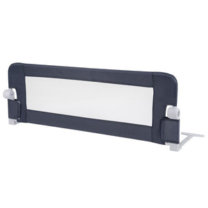 Sponda per il letto 120 cm pieghevole, Sbarra per culla convertibile per letto singolo matrimoniale Grigio scuro-Barriere letto