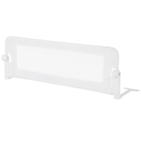 Sponda per il letto 120 cm pieghevole, Sbarra per culla convertibile per letto singolo matrimoniale Bianco-Barriere letto