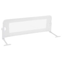 Sponda per il letto 120 cm pieghevole, Sbarra per culla convertibile per letto singolo matrimoniale Bianco-Barriere letto