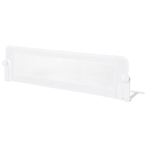 Sponda per letto per bambini con design pieghevole cinghie, Sponda di sicurezza a molle per letto Bianco-Barriere letto