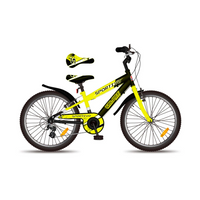 Bicicletta Bambino Movimento a Sfera Volare Sportivo 20" 7 Velocità-Giallo