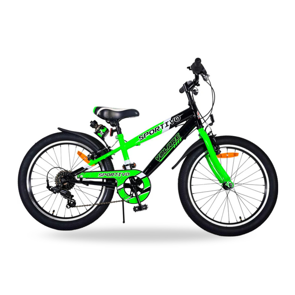 Bicicletta Bambino Movimento a Sfera Volare Sportivo 20" 7 Velocità-Verde
