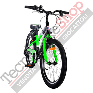 Bicicletta Bambino Movimento a Sfera Volare Sportivo 20" 7 Velocità-Verde