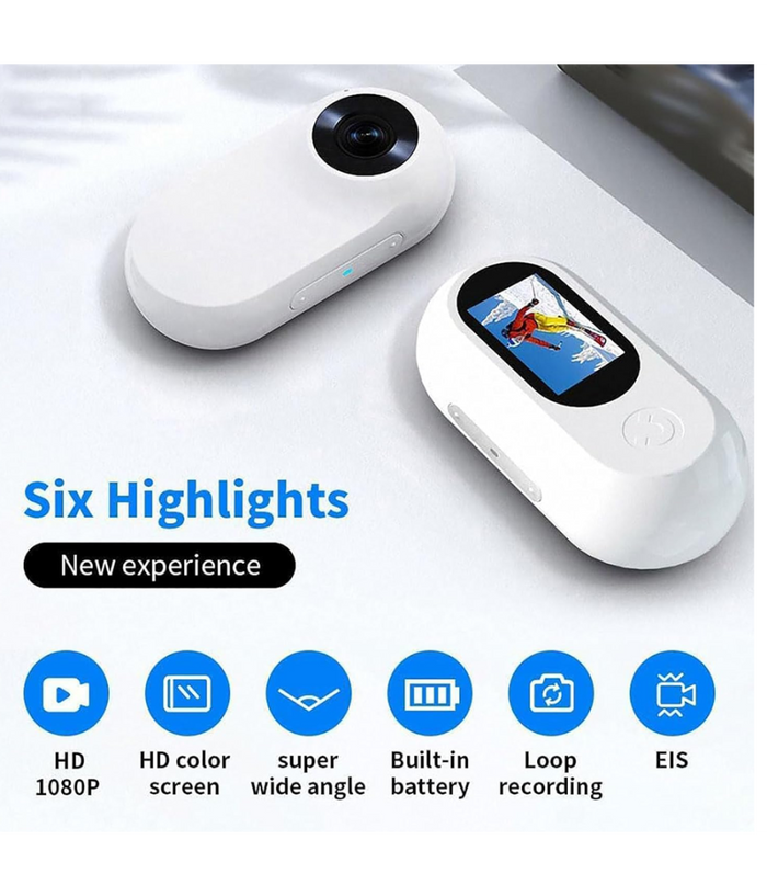 Sport Action Camera High Clear Mini Portatile Da Viaggio Con Clip Per Moto Auto         