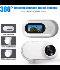 Sport Action Camera High Clear Mini Portatile Da Viaggio Con Clip Per Moto Auto         