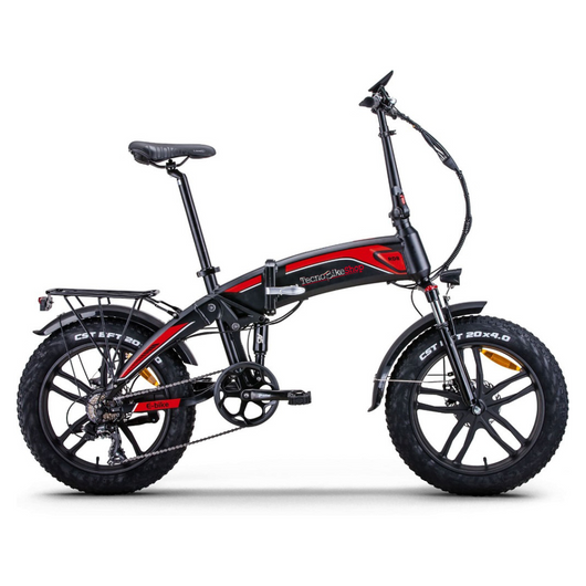 Bici Elettrica Pieghevole E-BIKE Fat Bike RKS RD08 Sport Bike Dallas Luxury 250w 48v-Rosso