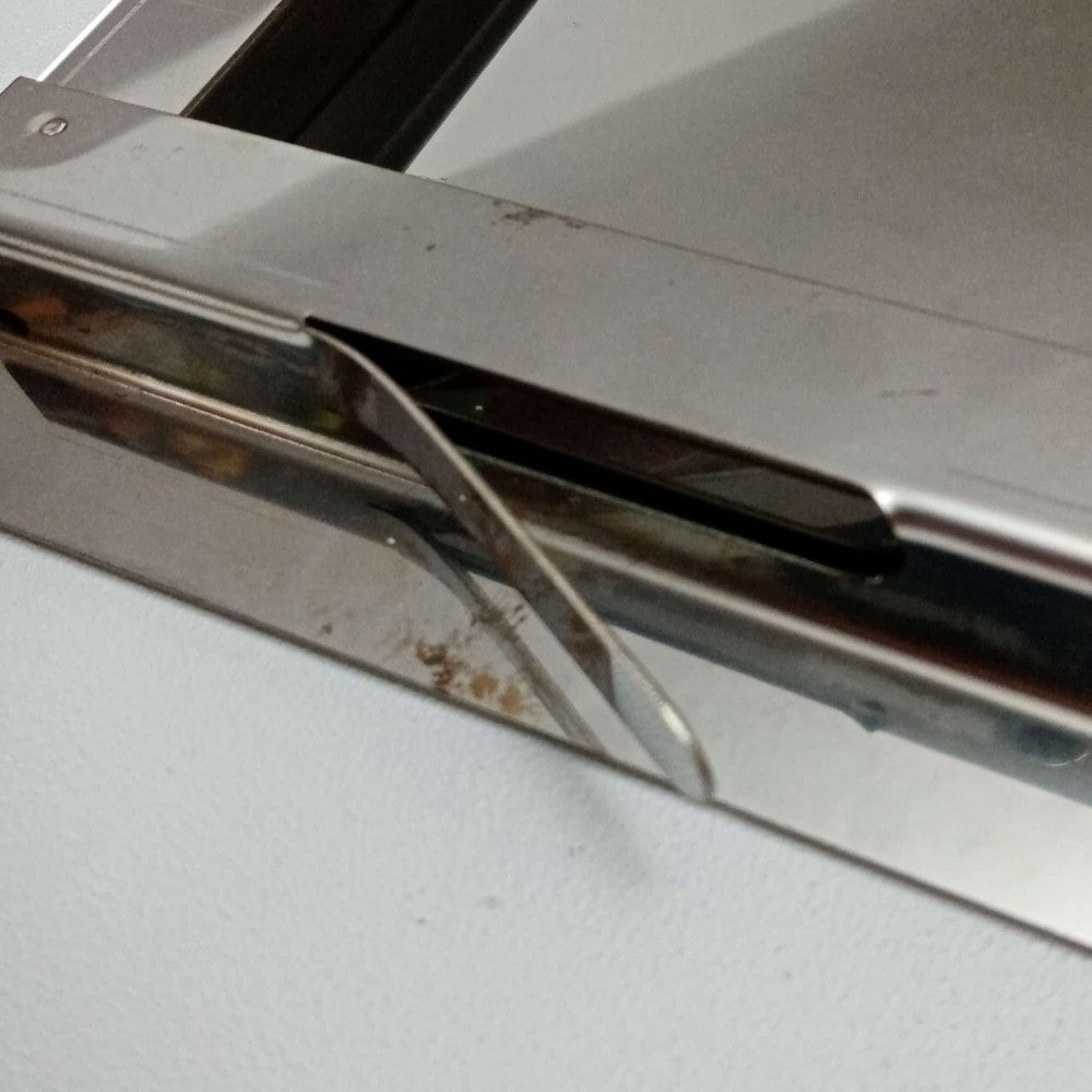 Sportello portello porta inox per chiusura nicchia contatore acqua, scegli se  lc 70 x hc 50 cm ( ln 66 x hn 46 cm )